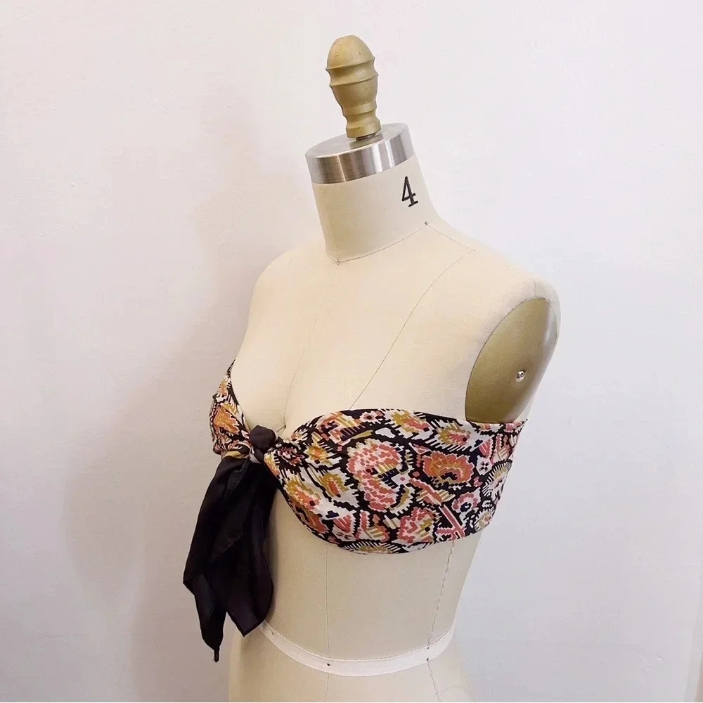 Vintage Floral Printed Bandana Scarf